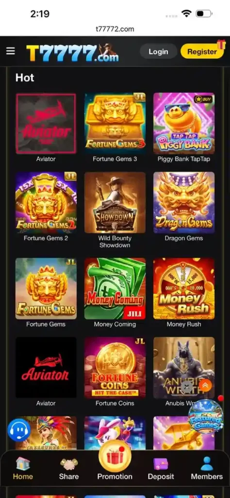 T7777 Game Banner 2